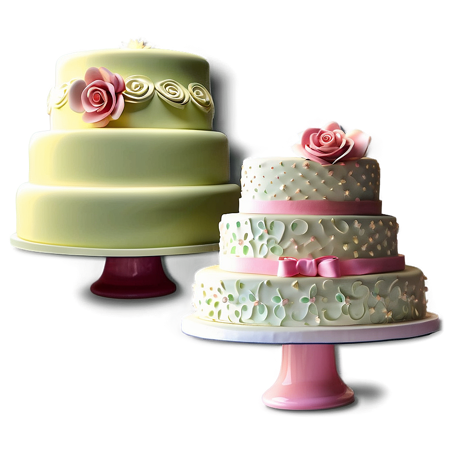 Pastel Wedding Cake Png 06122024 PNG