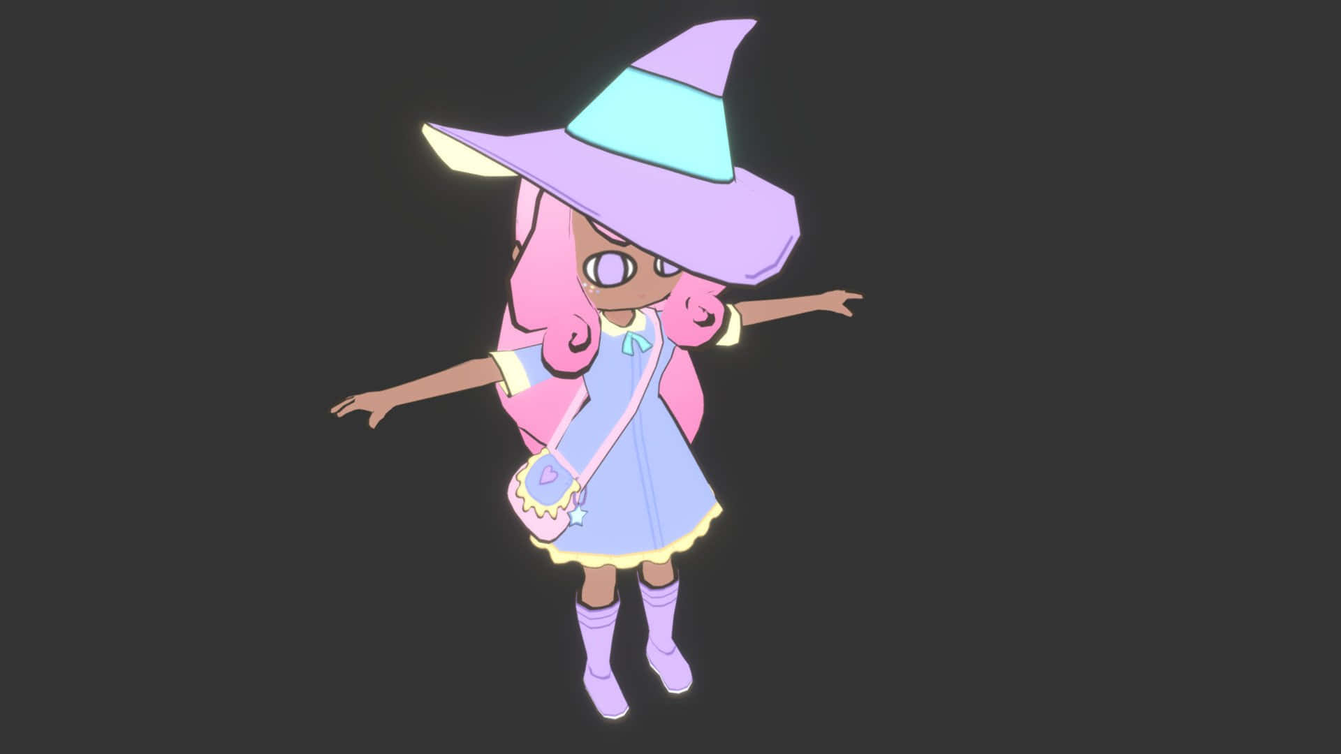 Step into the Magical World of Pastel Witch Wallpaper