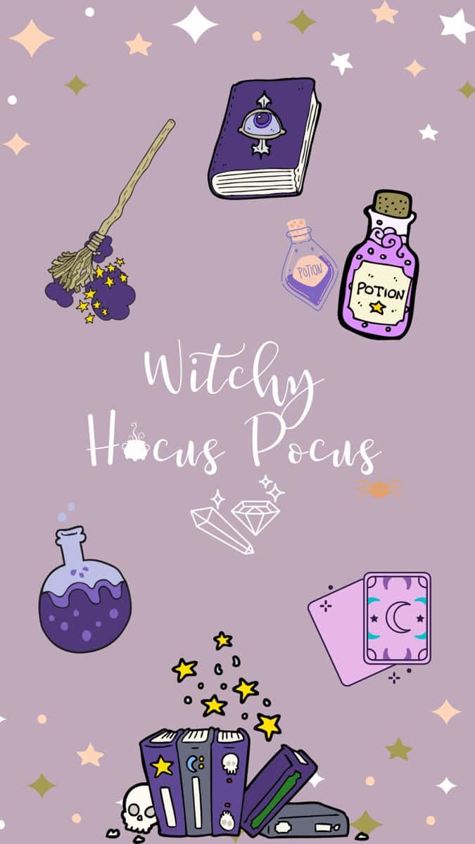 Pastel Witch Hocus Pocus Aesthetic Wallpaper