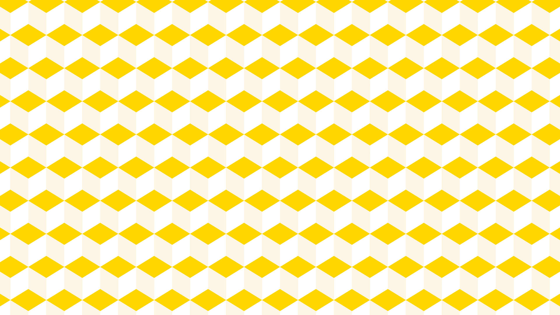Pastel Yellow And White 3D Cubes Wallpaper
