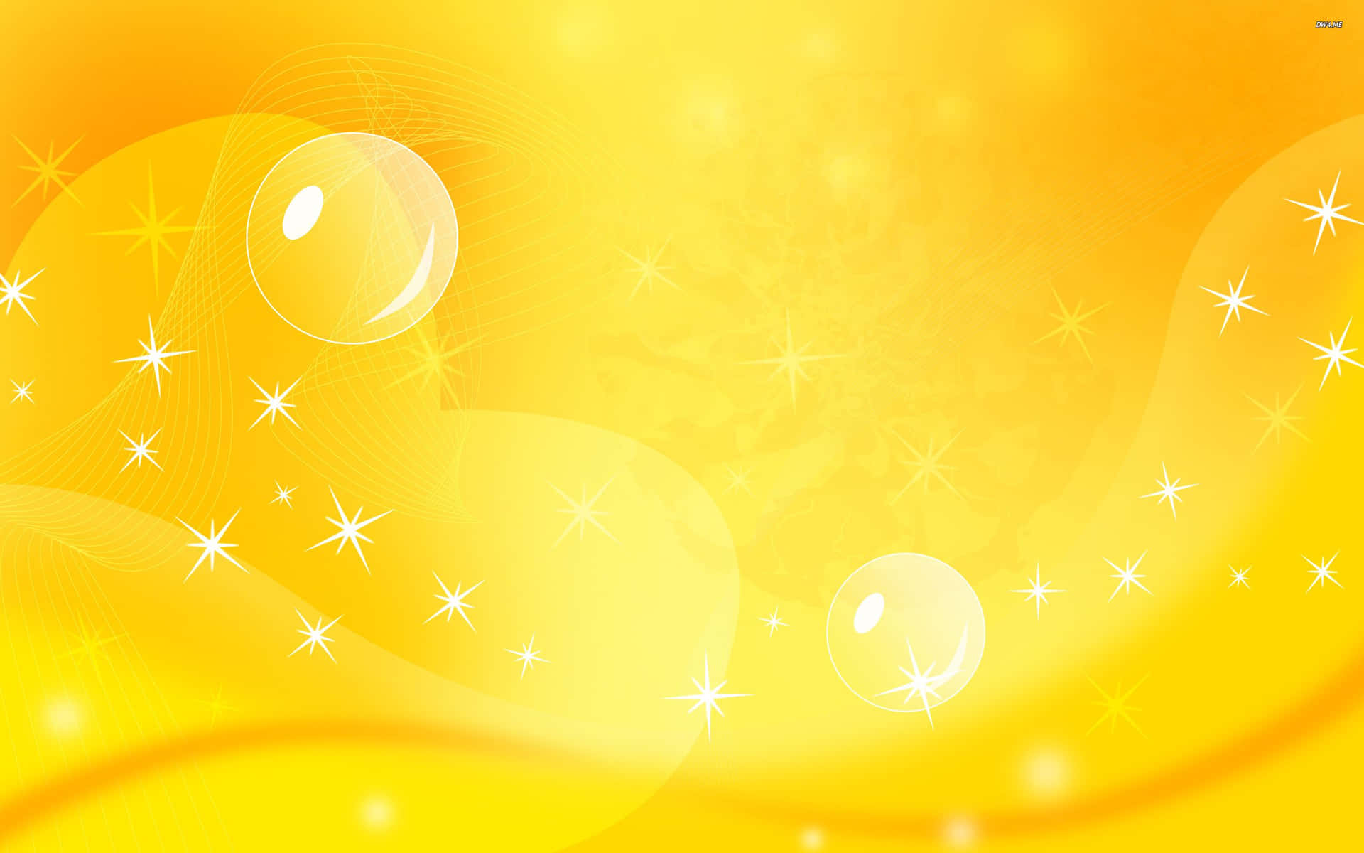 A Yellow Background With Stars Wallpaper