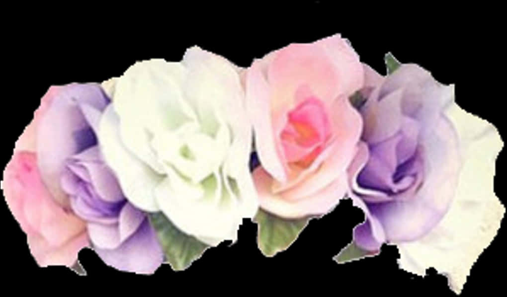 Pastel_ Roses_ Arrangement PNG