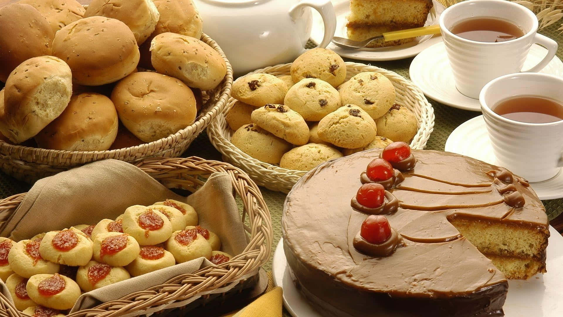 Tempting array of delectable pastries