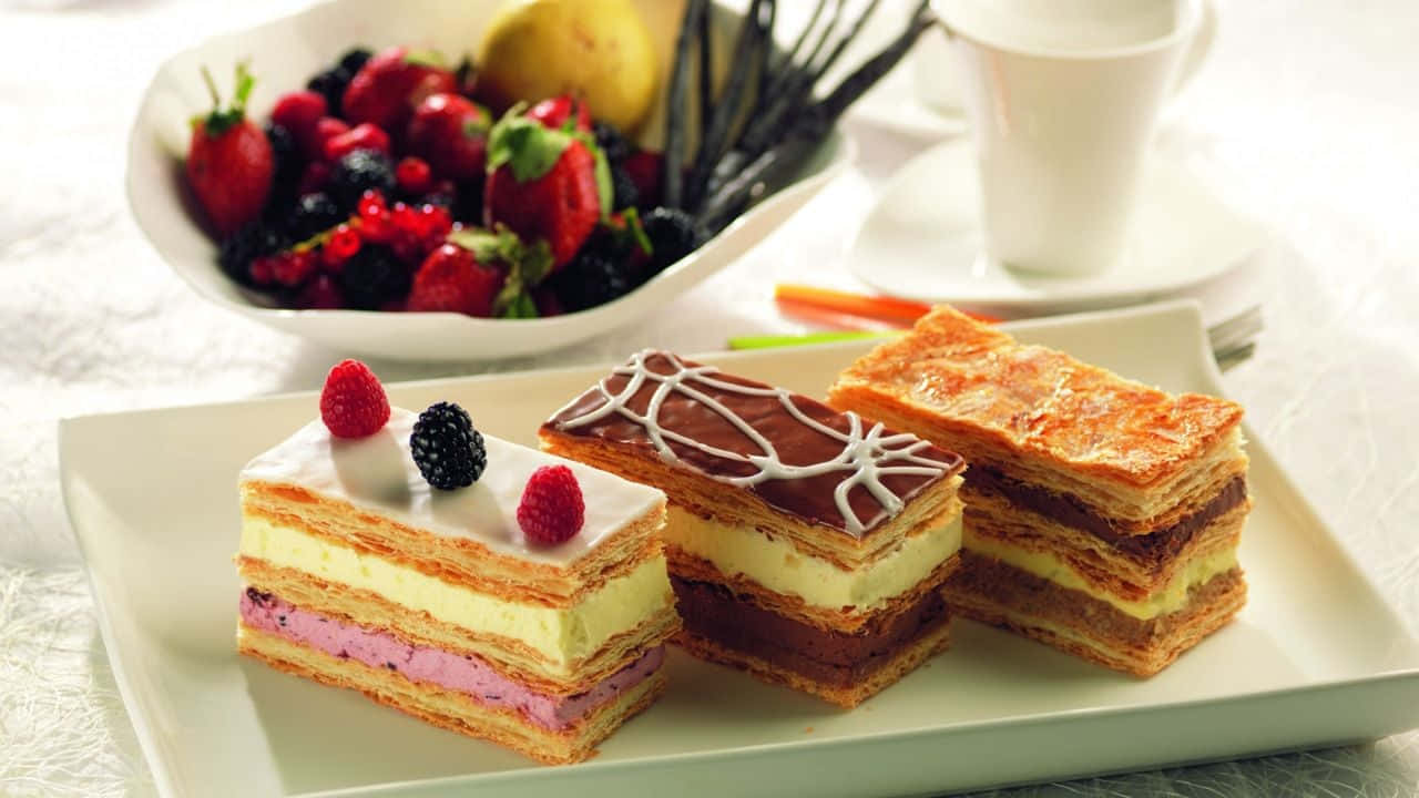 Enjoy the freshness, the crunch, and the flavors of the pastries.