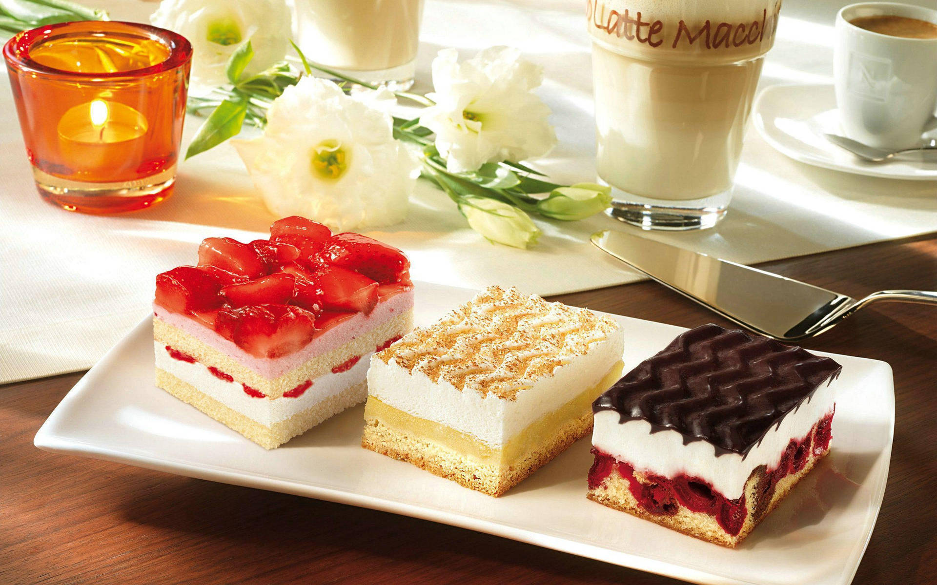 Pastry Cake Desserts Wallpaper