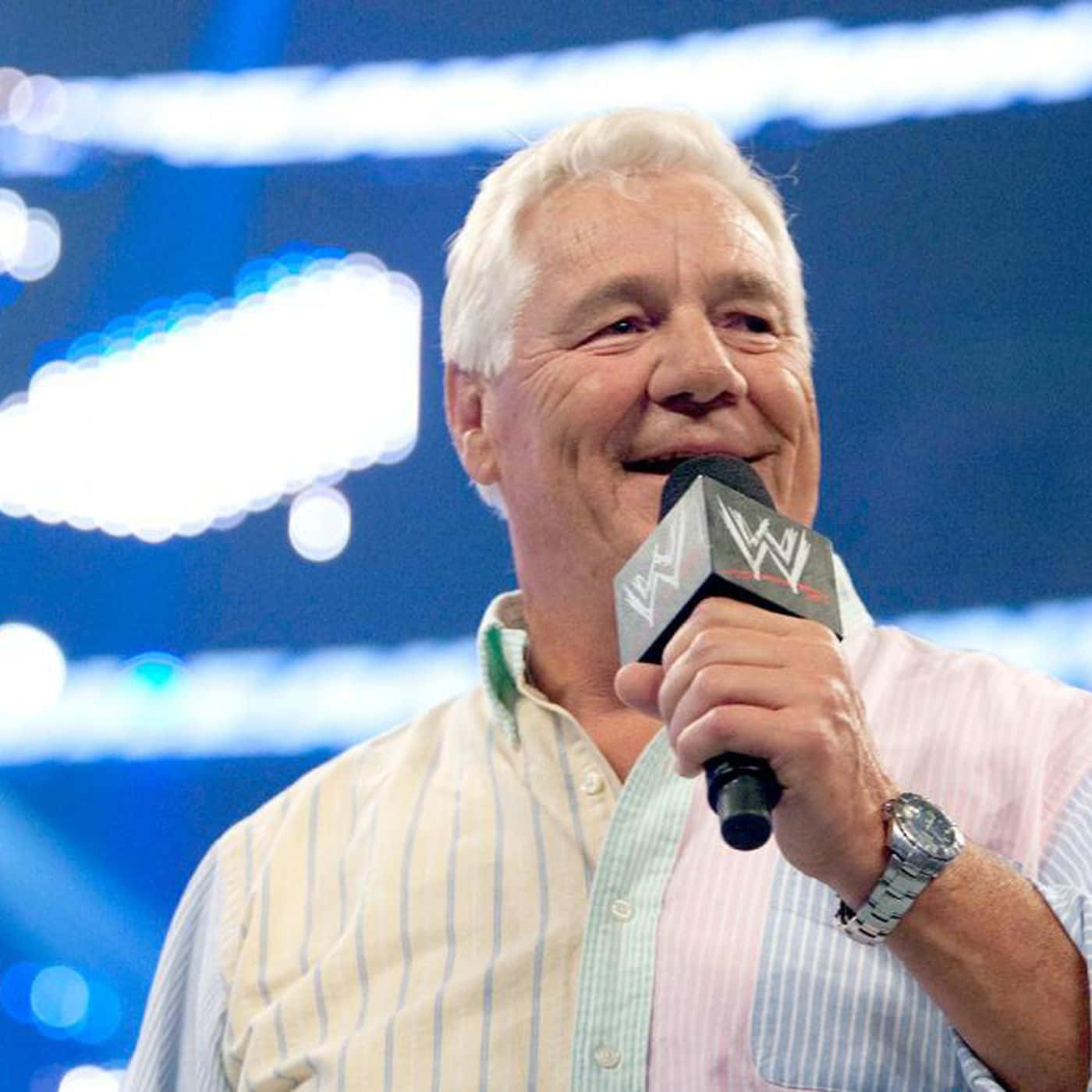 Pat Patterson Introductory Speech At WWE Stage Wallpaper
