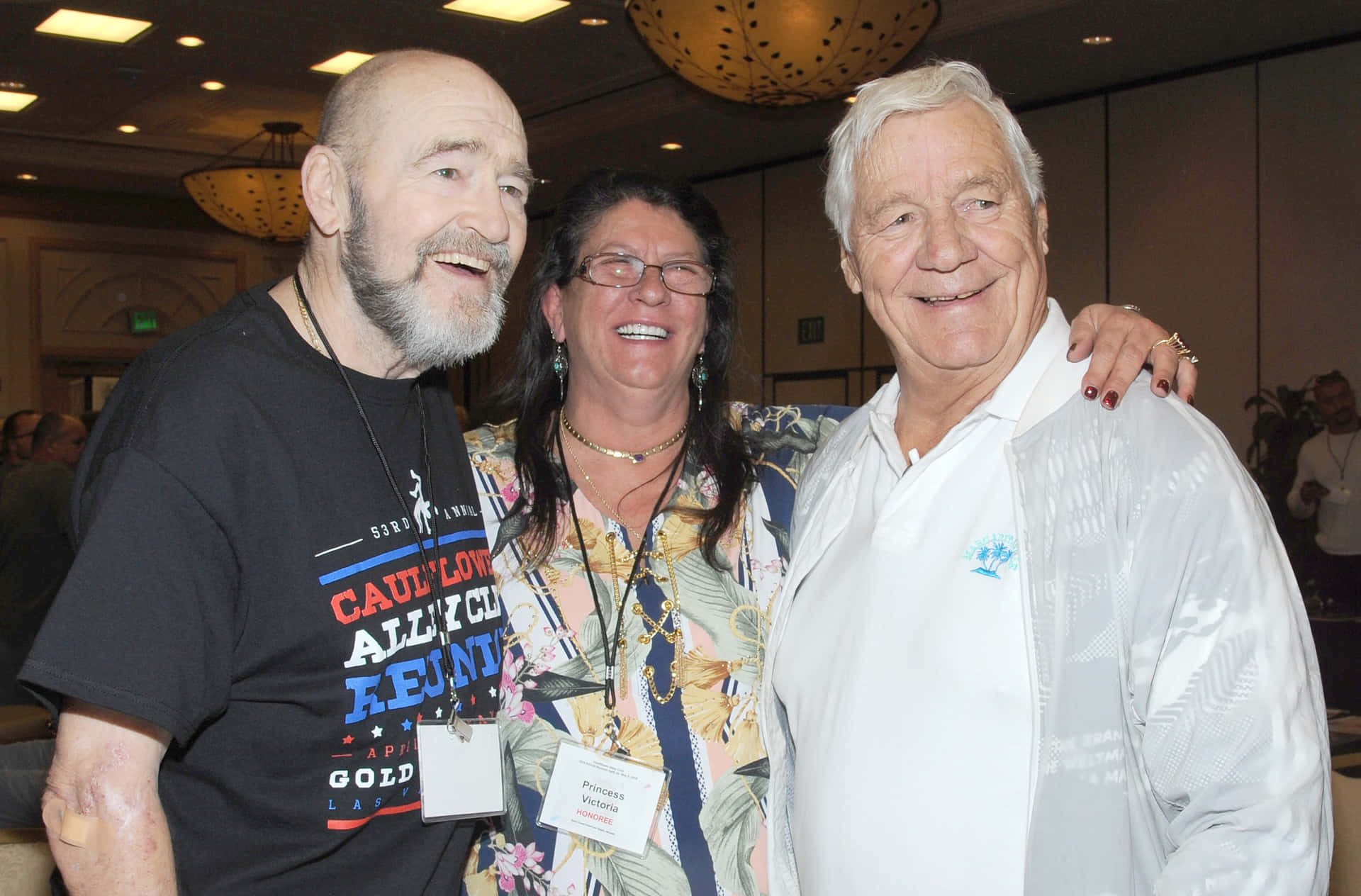 Pat Patterson With Alexis Smirnoff And Princess Victoria Wallpaper