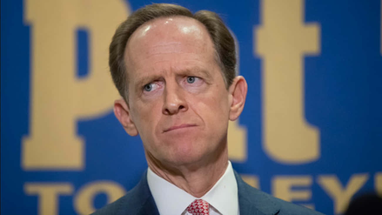 Pat Toomey Cranky On Campaign Background