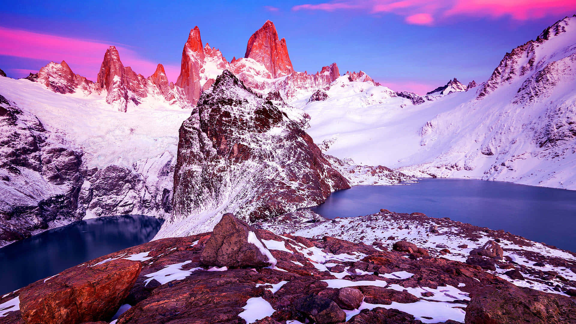 Udforskden Fjerne Og Betagende Skønhed I Patagonien.