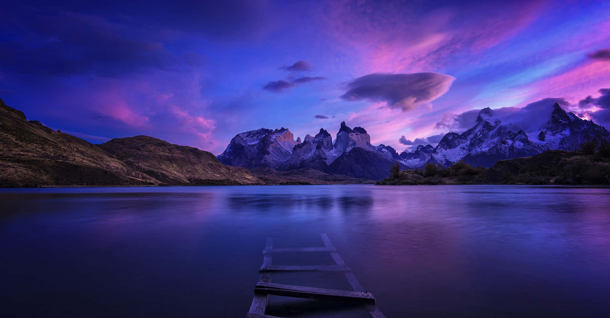 Billedemagisk Scene Fra Patagonien.