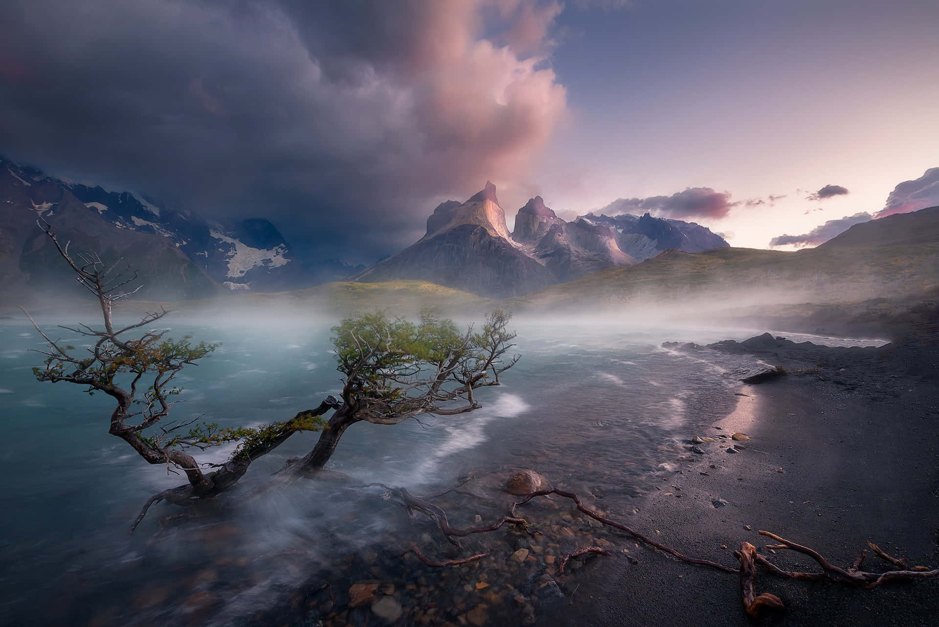 Utforskaoch Koppla Av I Den Naturliga Skönheten I Patagonien.