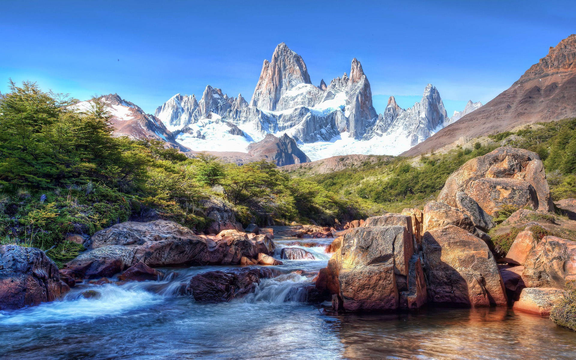 Patagonia Cascading River Water
