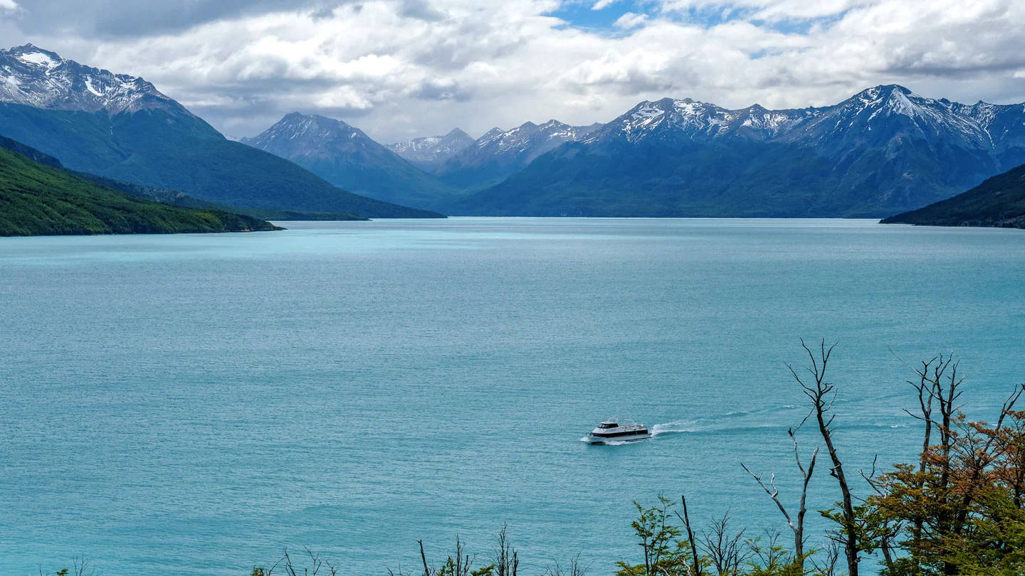 Lago Patagonia Cile America Del Sud Sfondo