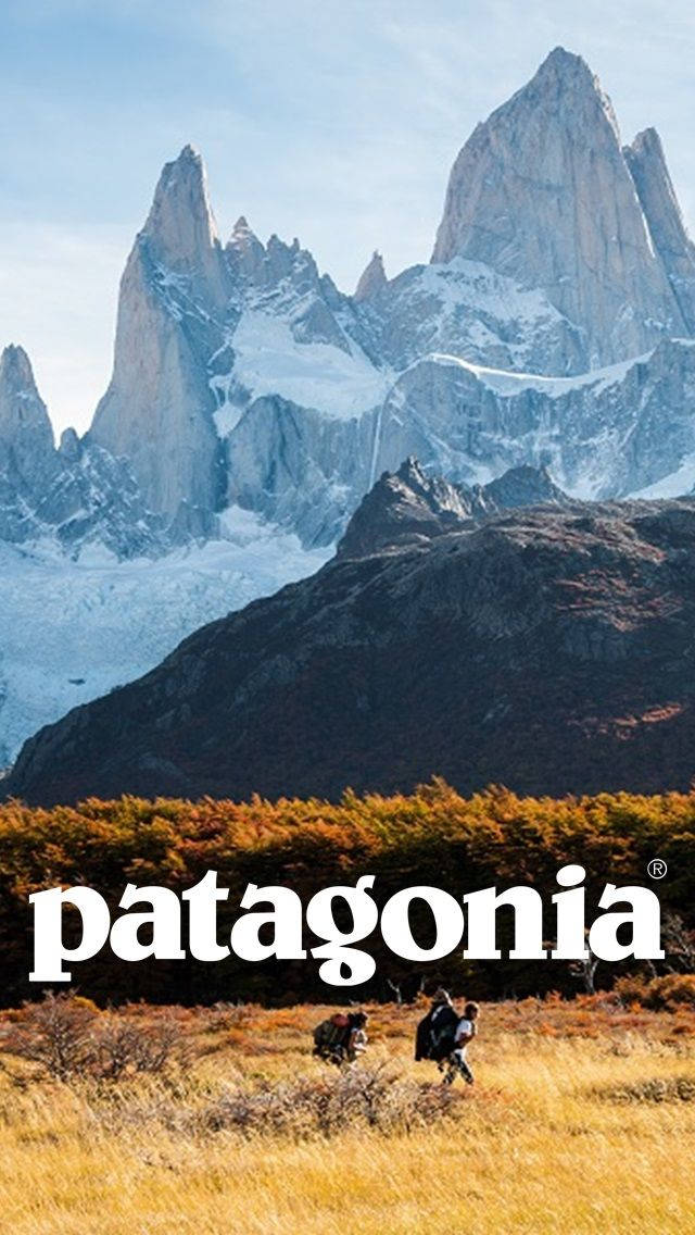 Patagonialogotyp Landskap Wallpaper