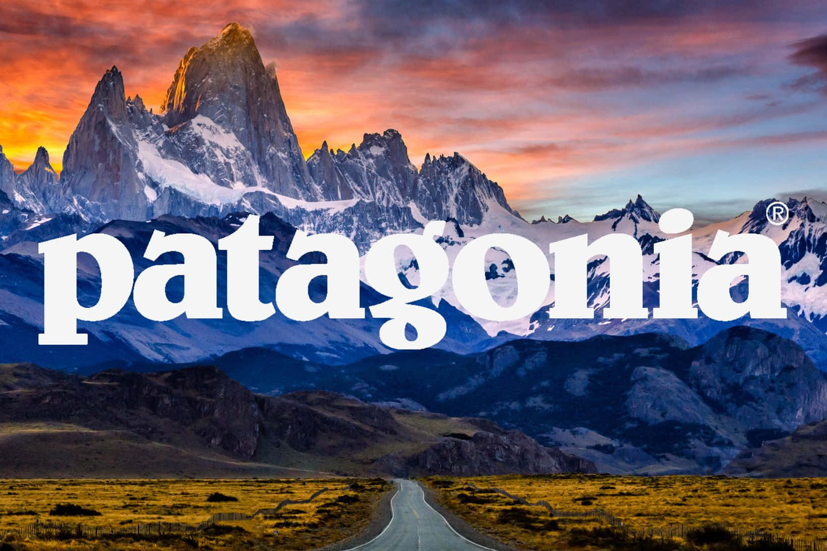 Coloresvibrantes Iluminando Las Imponentes Montañas De La Patagonia.