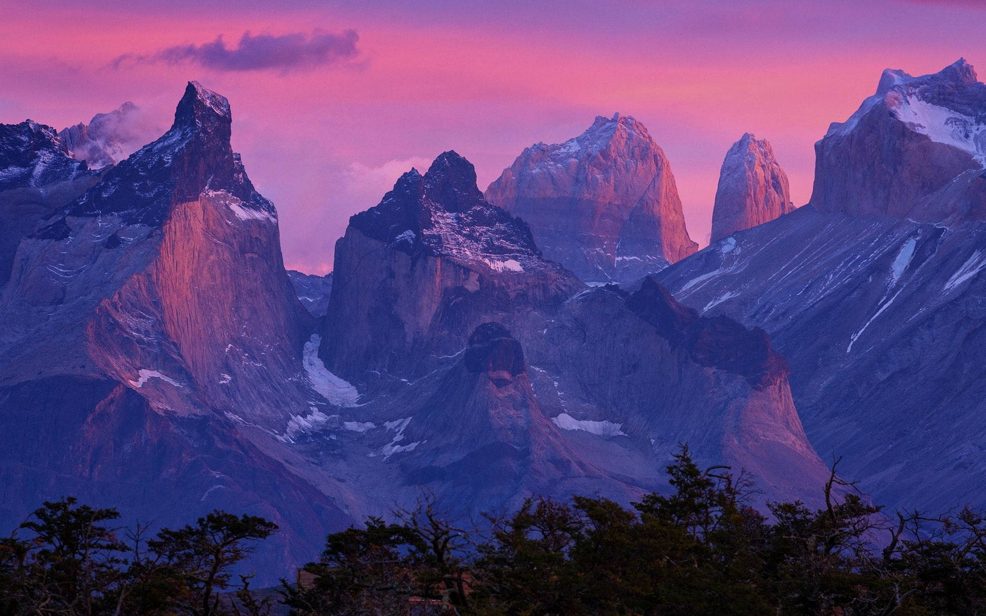 Patagonia Purple Orange Sky