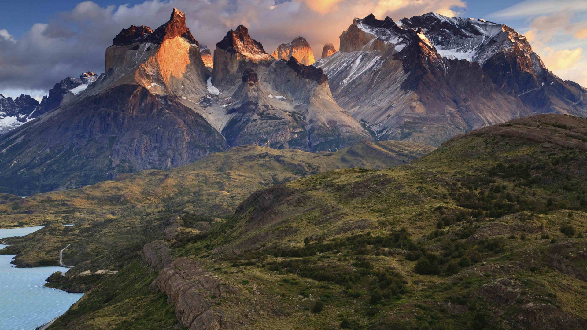 Patagonia Shaded Mountain Range
