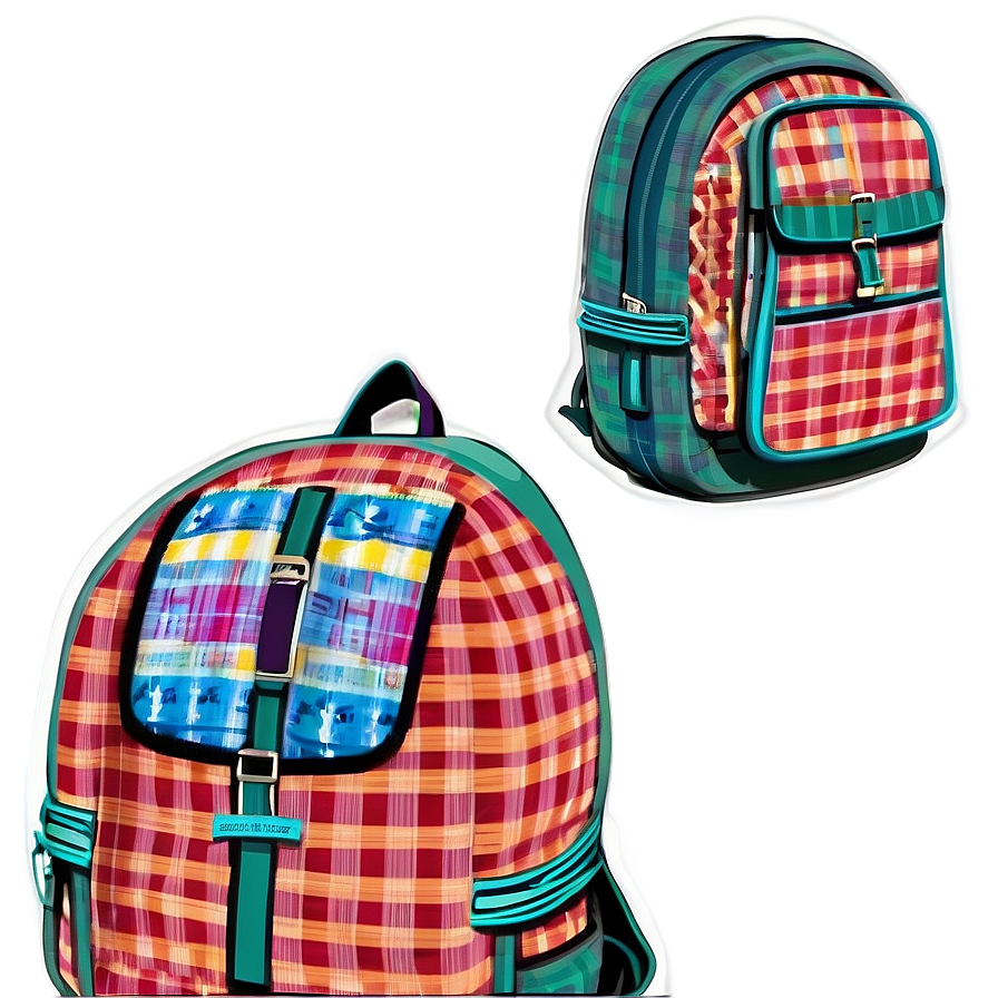 Patchwork Backpack Png 26 PNG