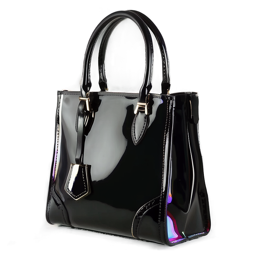 Patent Leather Handbag Png Fgh PNG