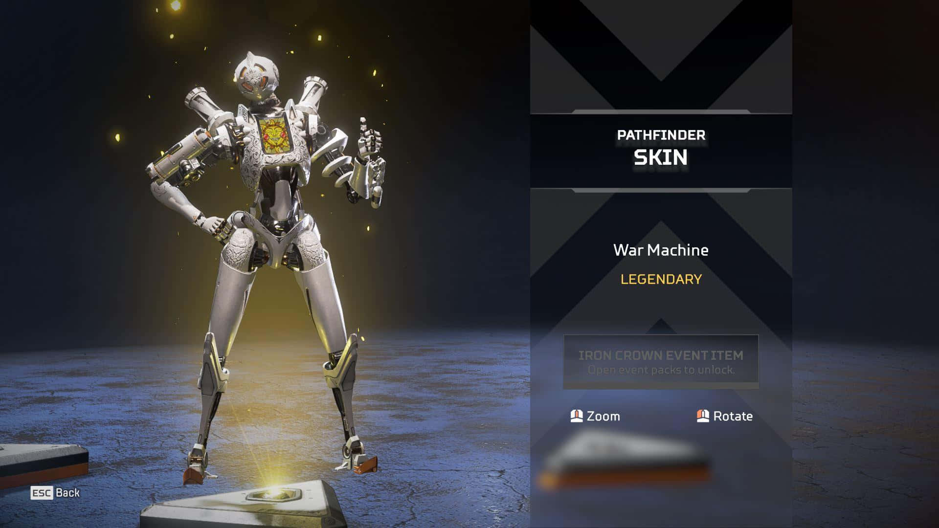 Pathfinder Apex Legends War Machine Skin Wallpaper