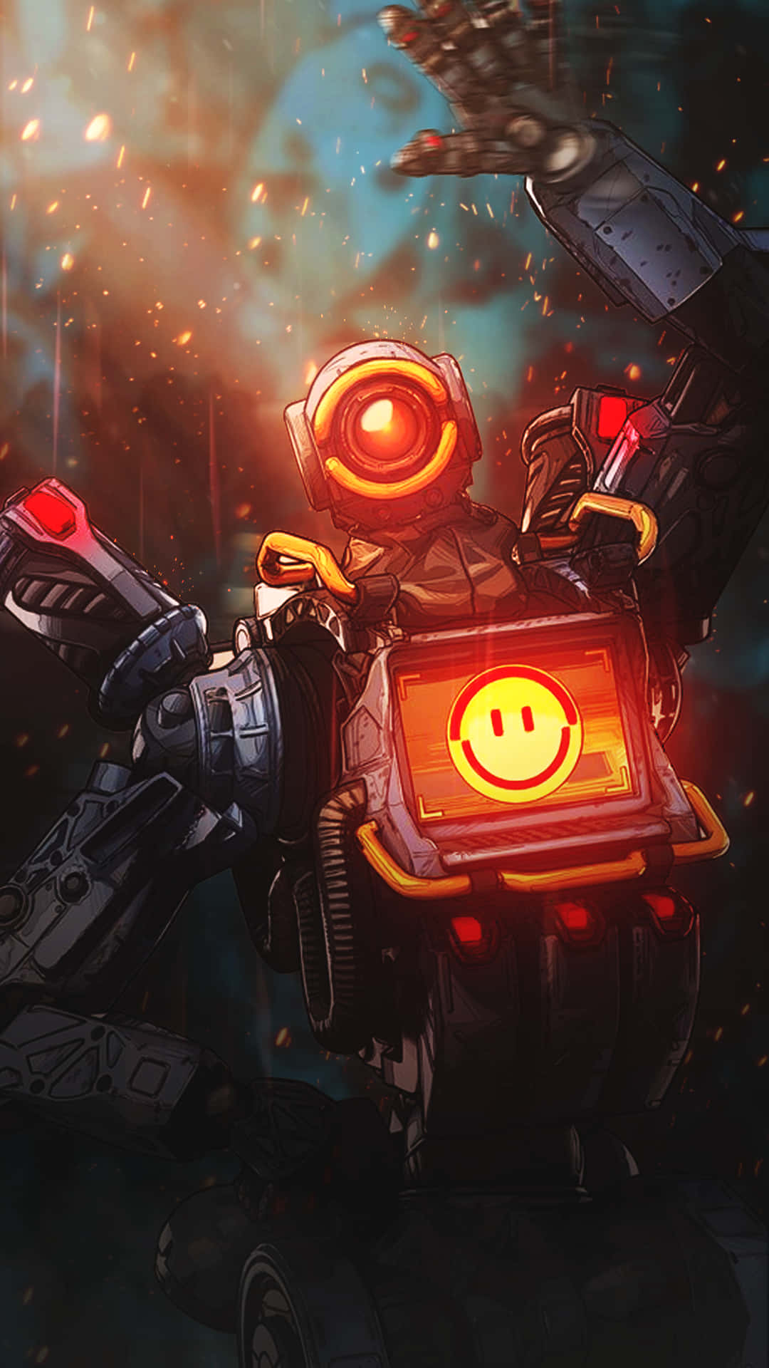 Fly with Pathfinder in Apex Legends Wallpaper