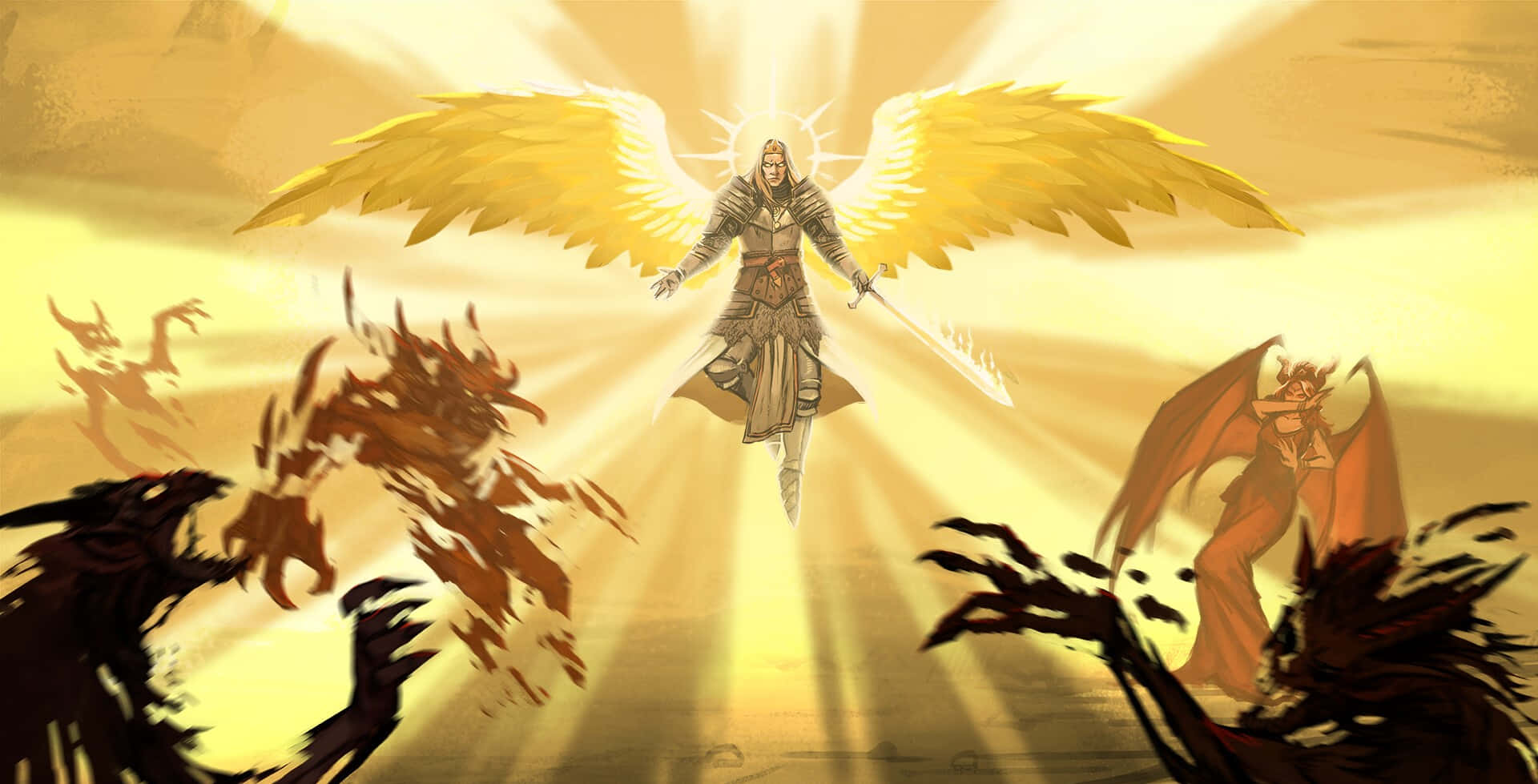 Pathfinder: Wrath Of The Righteous Mighty Angel Wallpaper