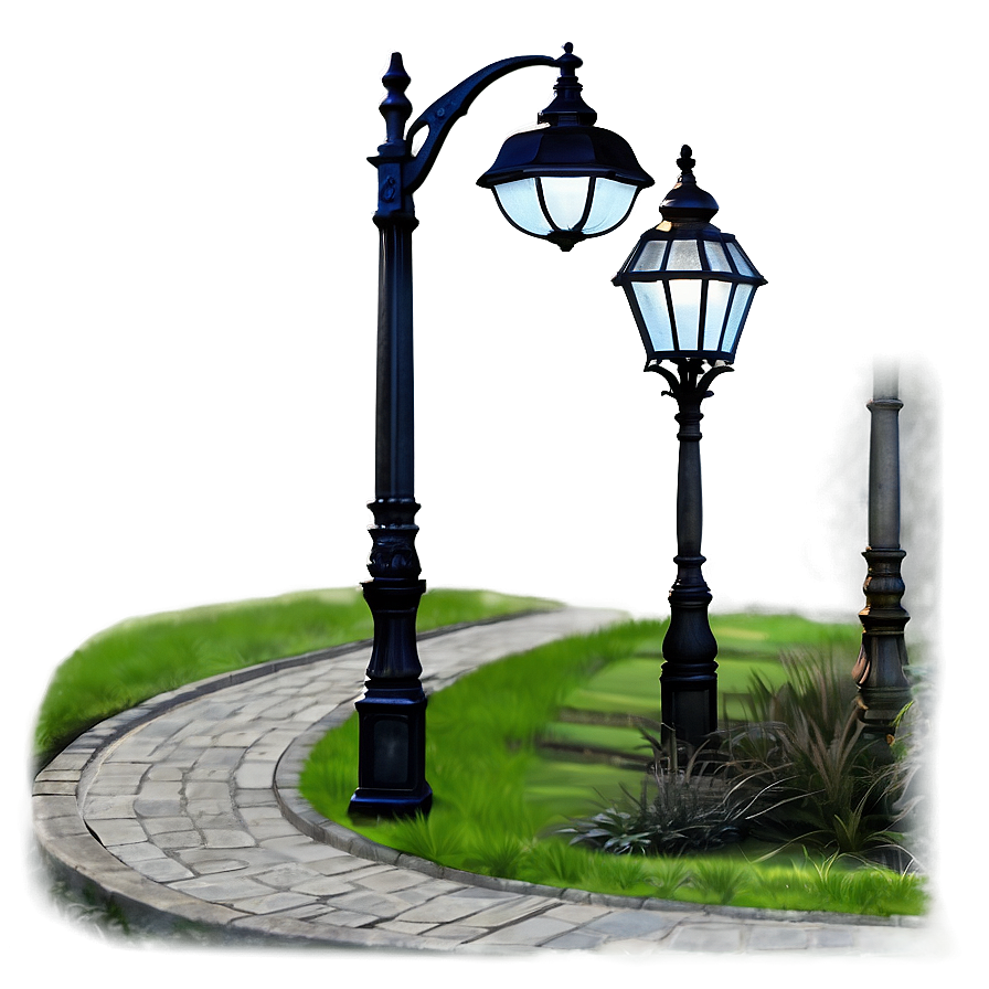 Pathway Street Light Png 05252024 PNG