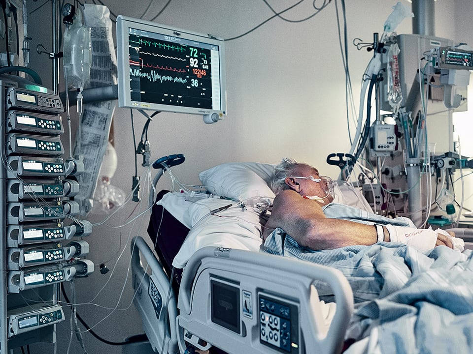 Patient Strapped To Machines Wallpaper