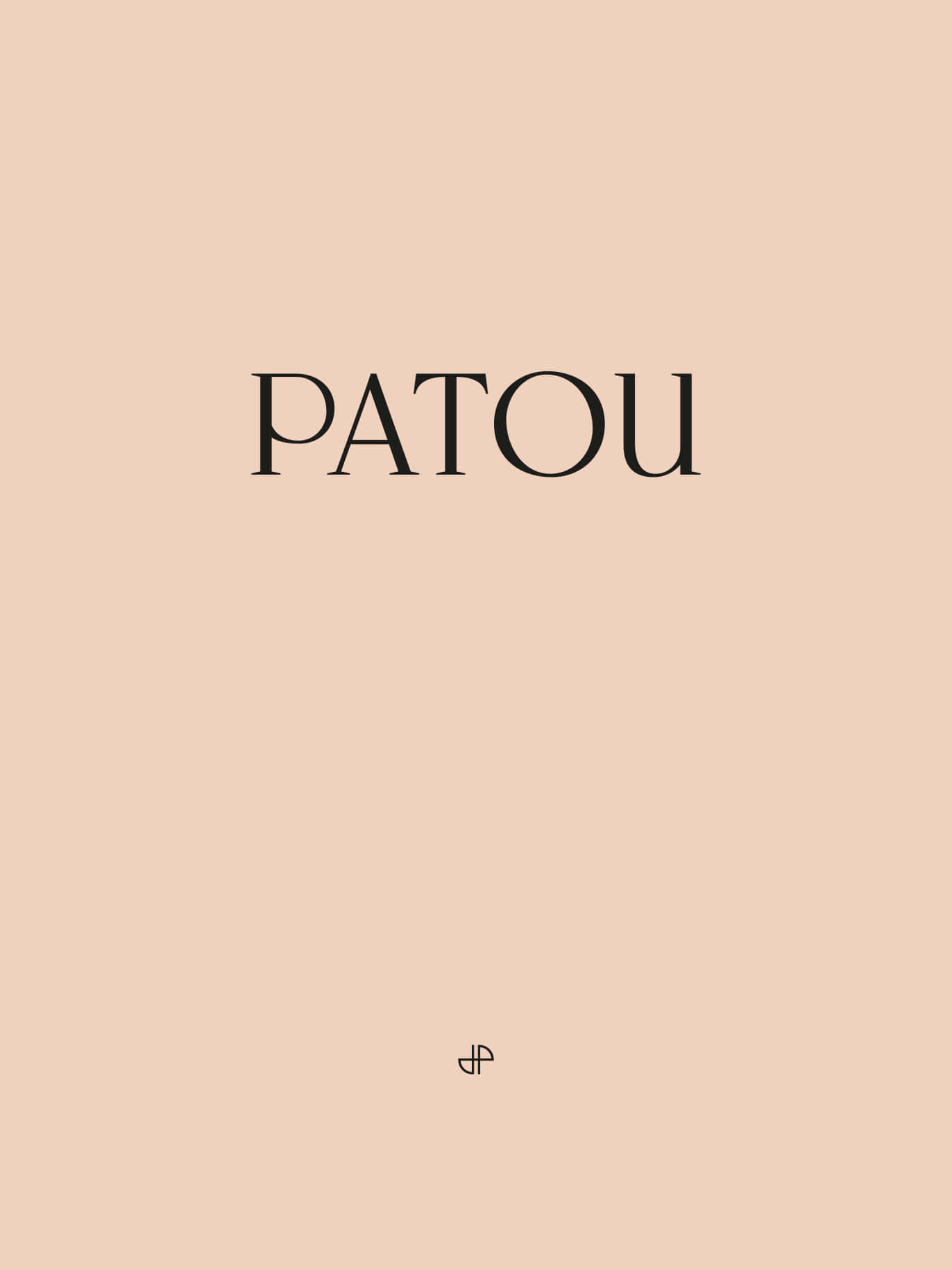 Patou Wordmark In Pastel Backdrop Wallpaper