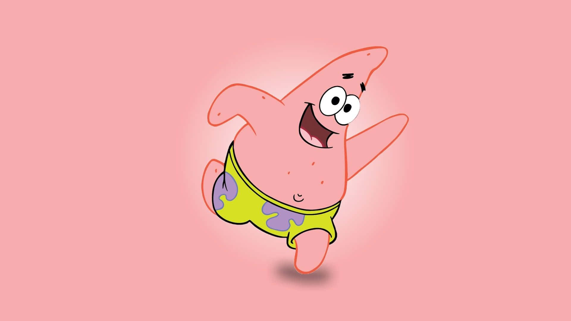 Patrick Cartoon Character Pink Aesthetic Wallpaper