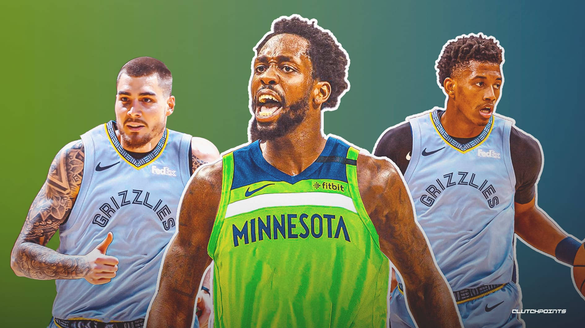 Patrick Beverley Dominating the Court in Neon Green Jersey Wallpaper
