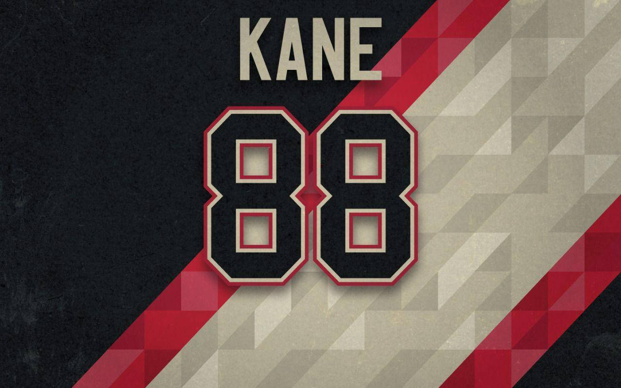 Patrick Kane 88 Black Red White Wallpaper