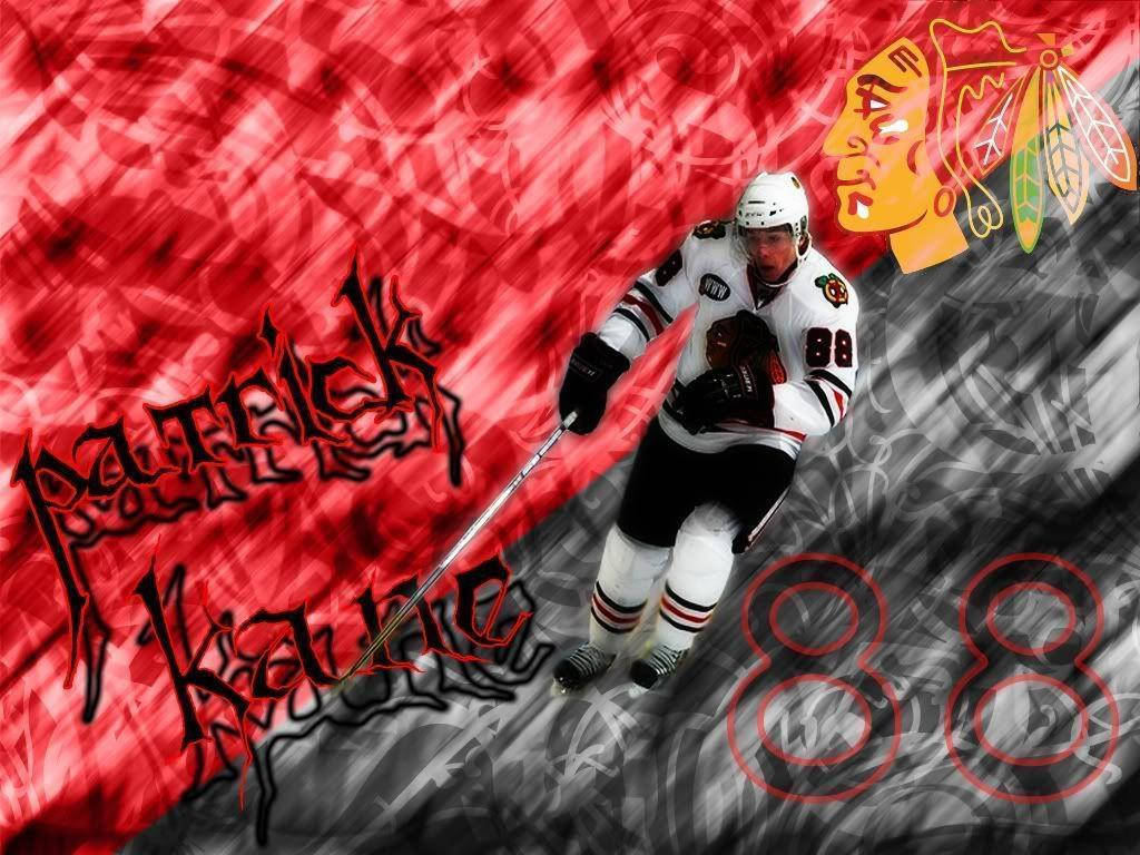 Patrick Kane Red And Black Fan Art Wallpaper