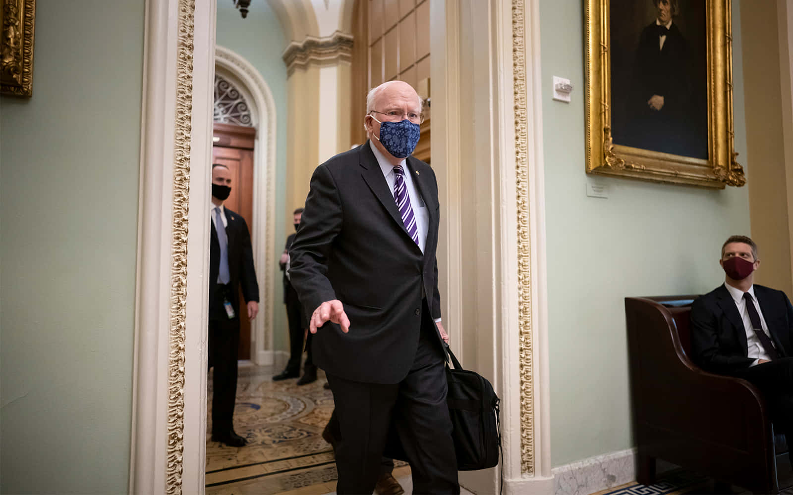 Patrick Leahy In A Mask Wallpaper