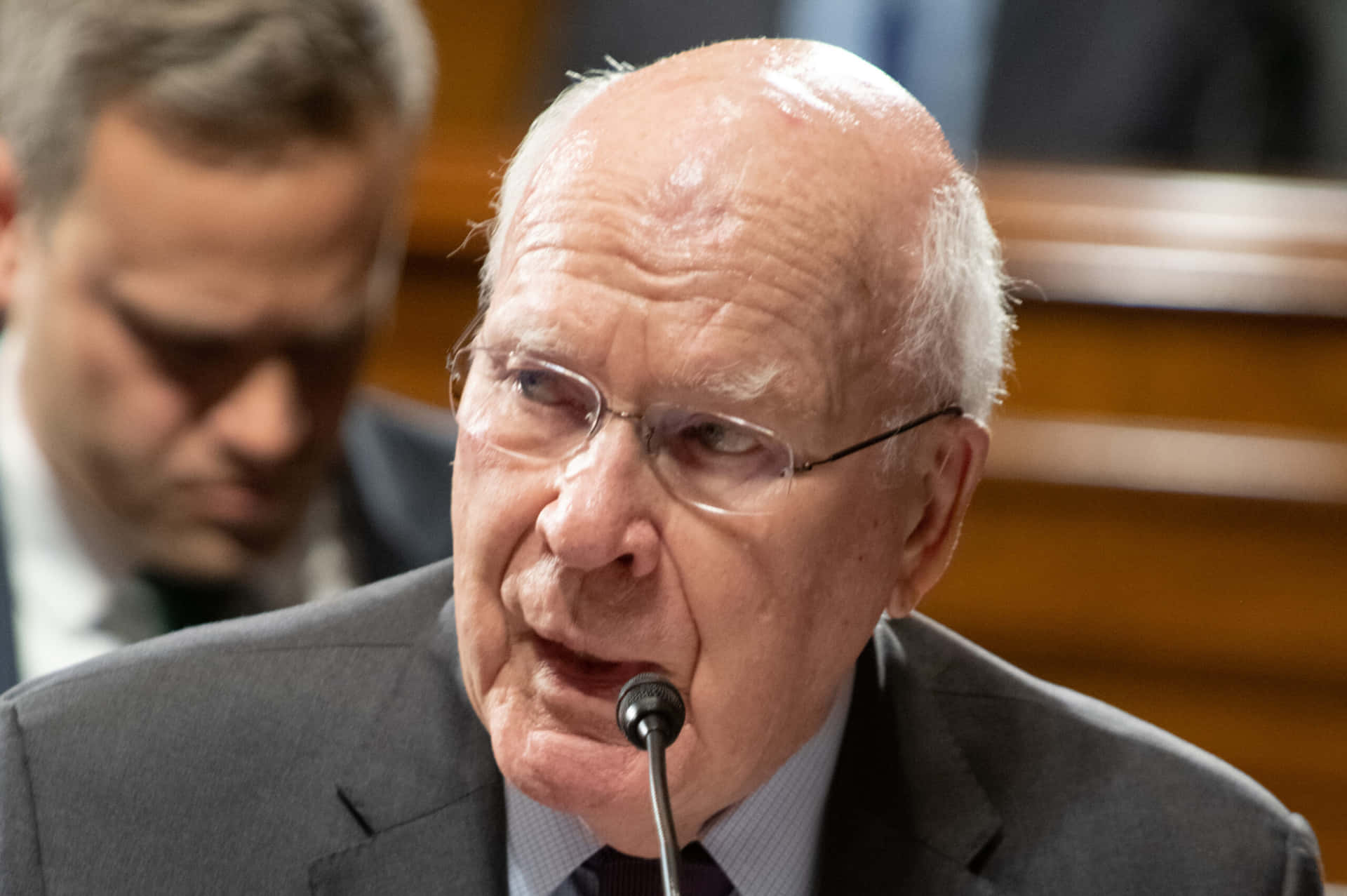 Patrick Leahy Talking During A Session Wallpaper
