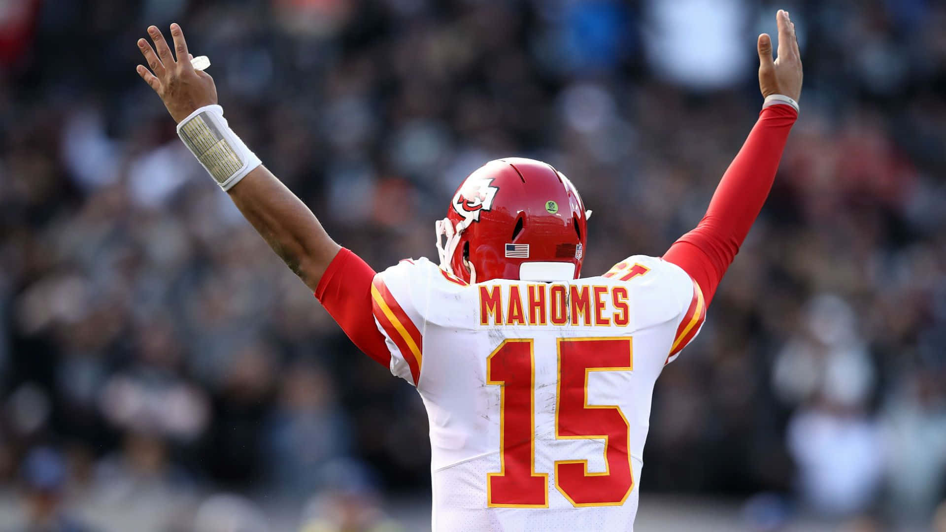 Patrick Mahomes in Action during NFL Game