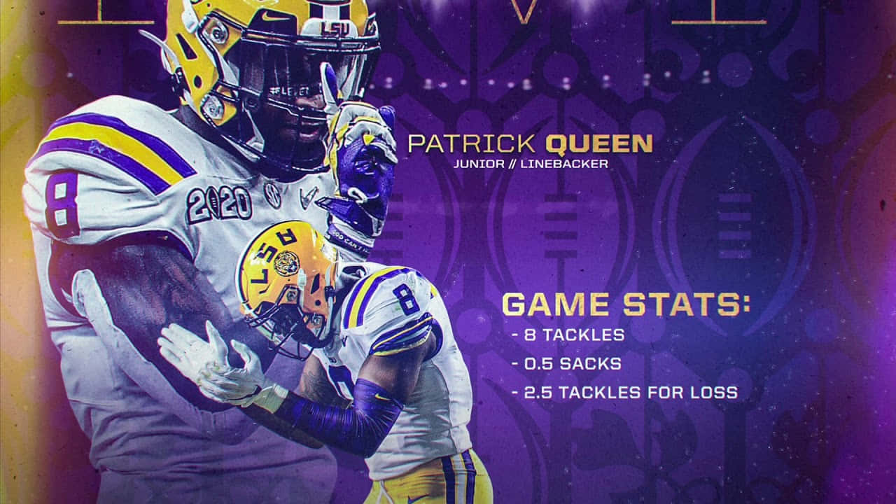 Patrick Queen L S U Linebacker Game Stats Wallpaper