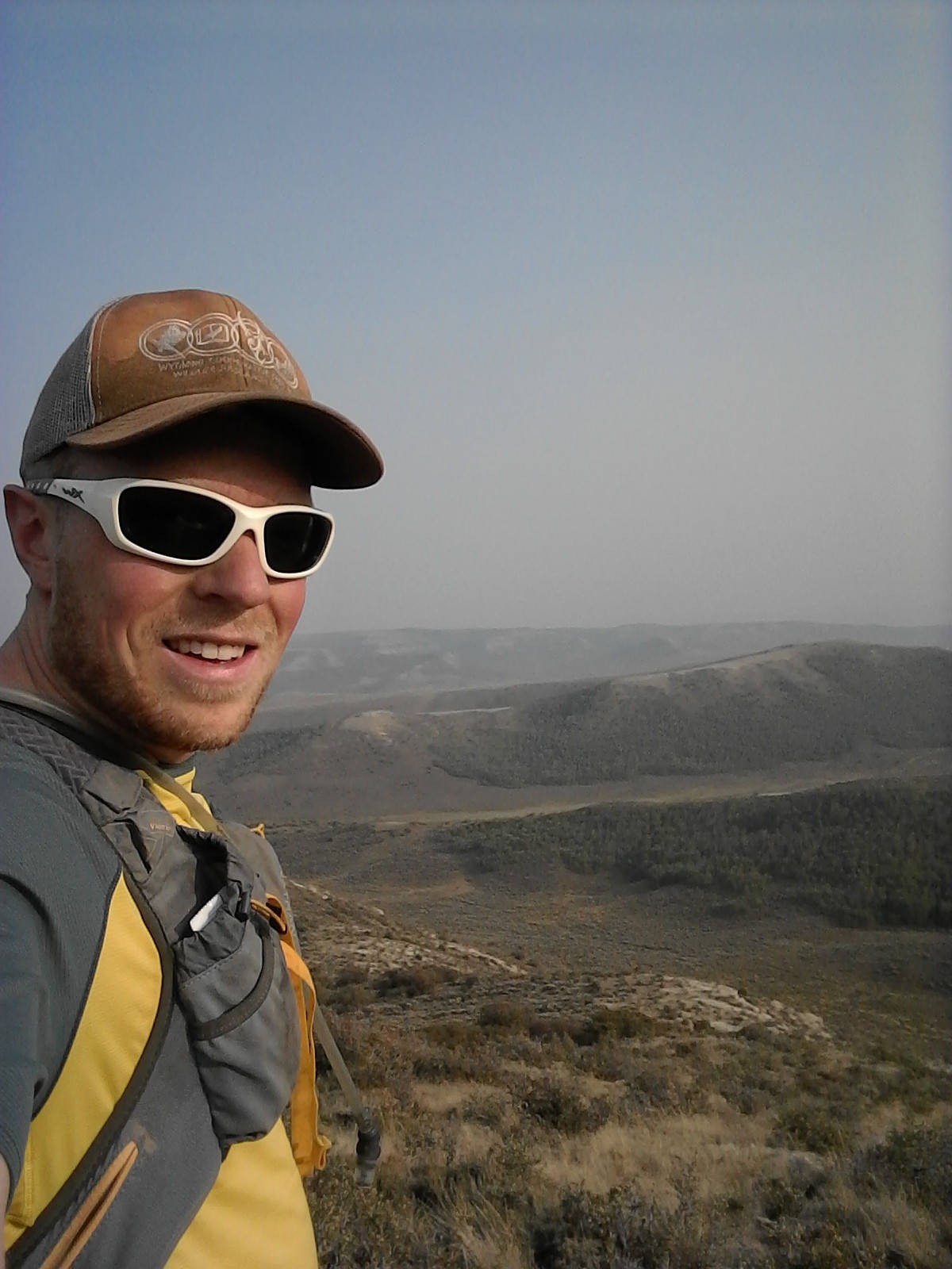 Patrick Rodgers Selfie på toppen af bjerg Wallpaper