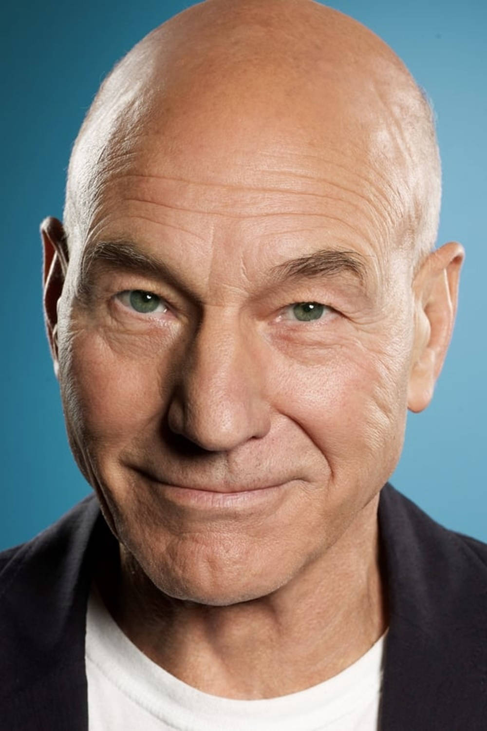 Patrick Stewart Smiling With Closed Lips Wallpaper