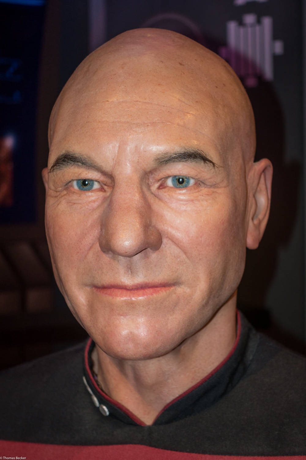 Distinguished Actor Patrick Stewart Captivates With His Steely Blue Eyes Wallpaper