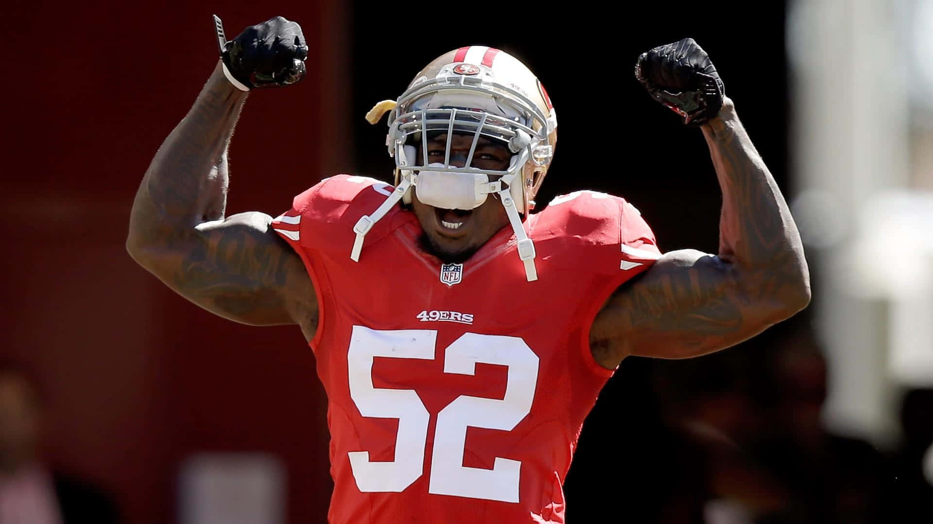 Patrick Willis Power Celebration Wallpaper