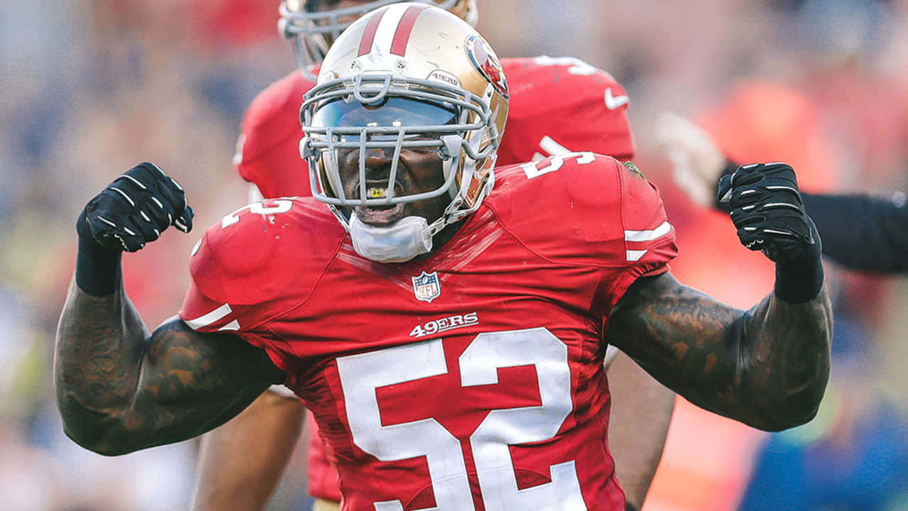 Patrick Willis Powerful Stance49ers Wallpaper