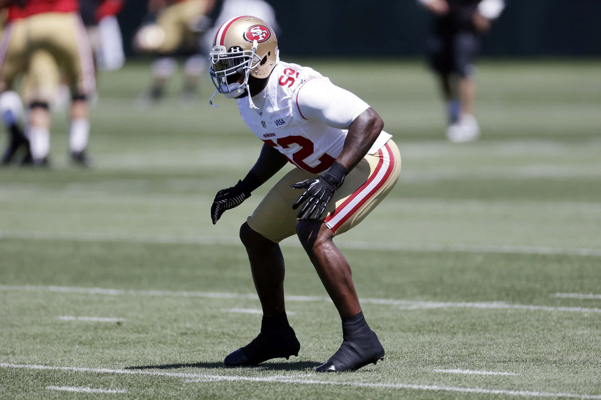 Patrick Willis49ers Practice Session Wallpaper