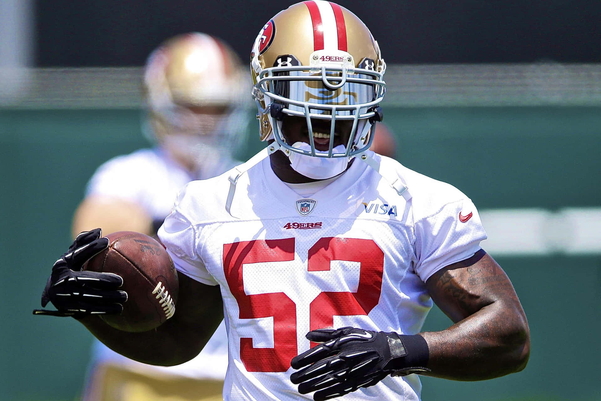 Patrick Willis49ers Practice Session Wallpaper