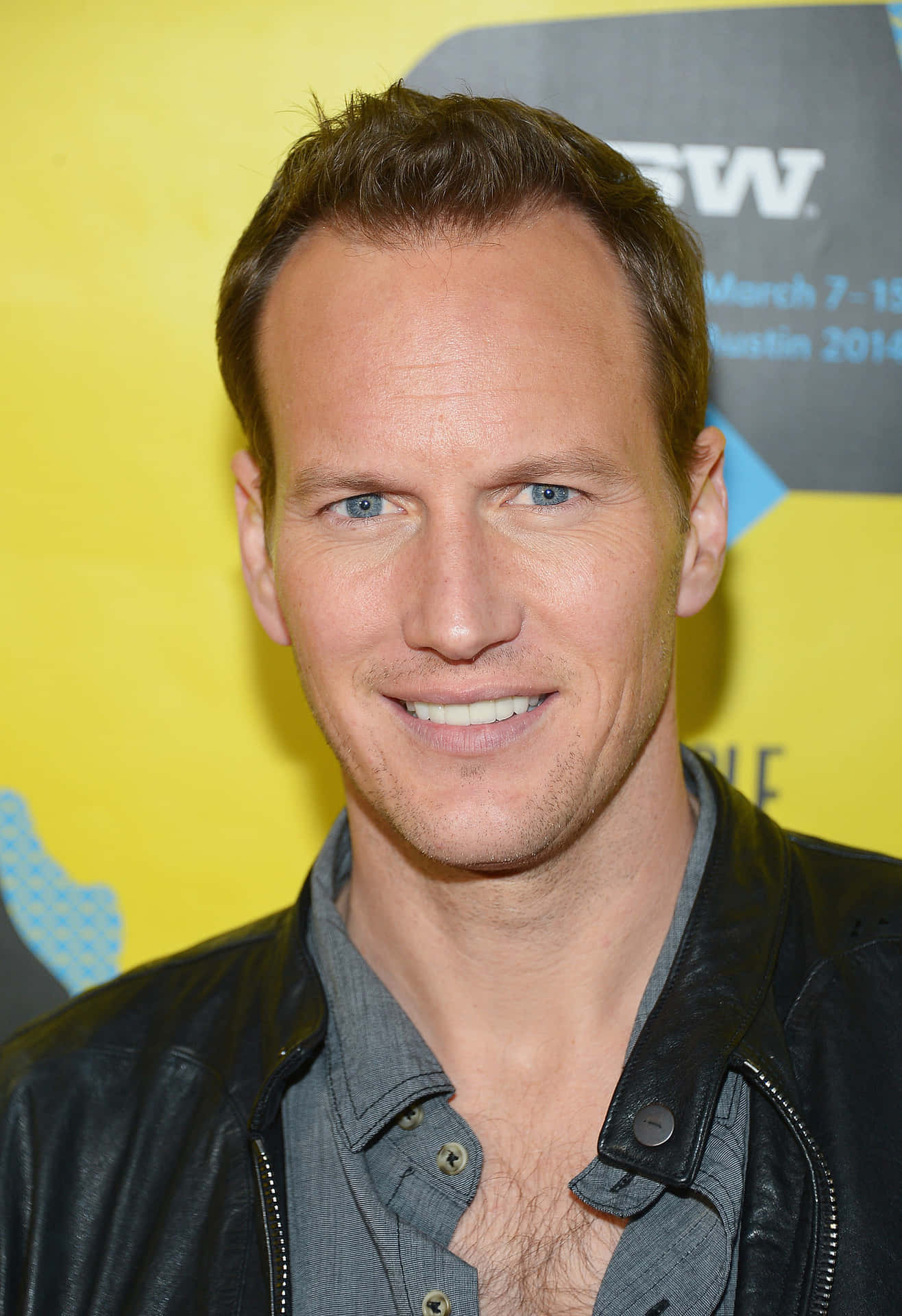 Actor Patrick Wilson on set for his new movie Wallpaper