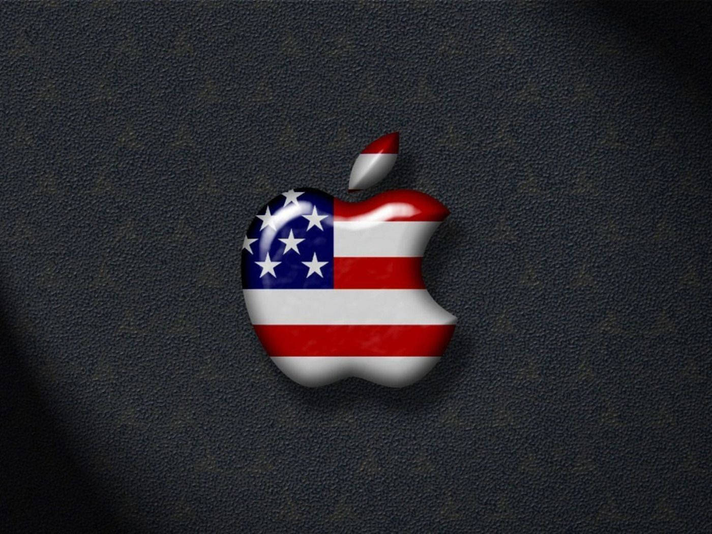 Patriotic Apple Logo Wallpaper