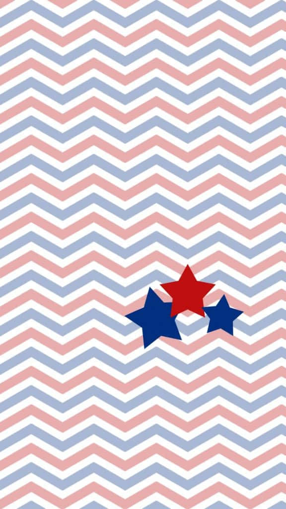 Patriotic Chevronand Stars Background Wallpaper