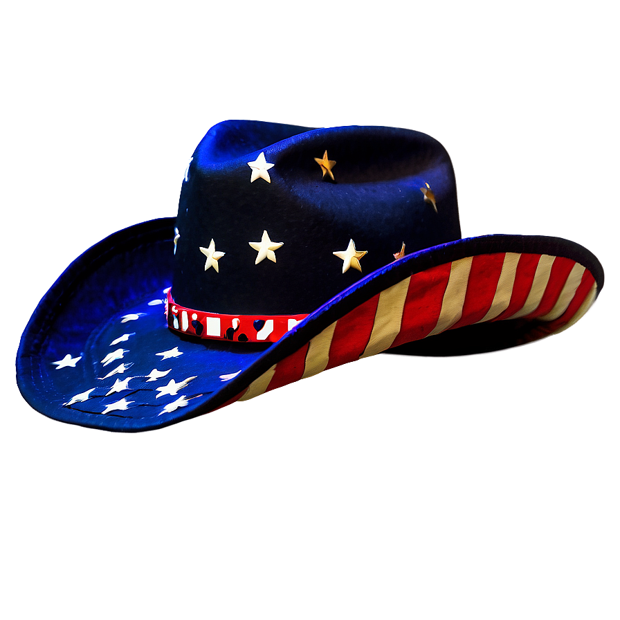 Patriotic Cowgirl Hat Png Kti PNG