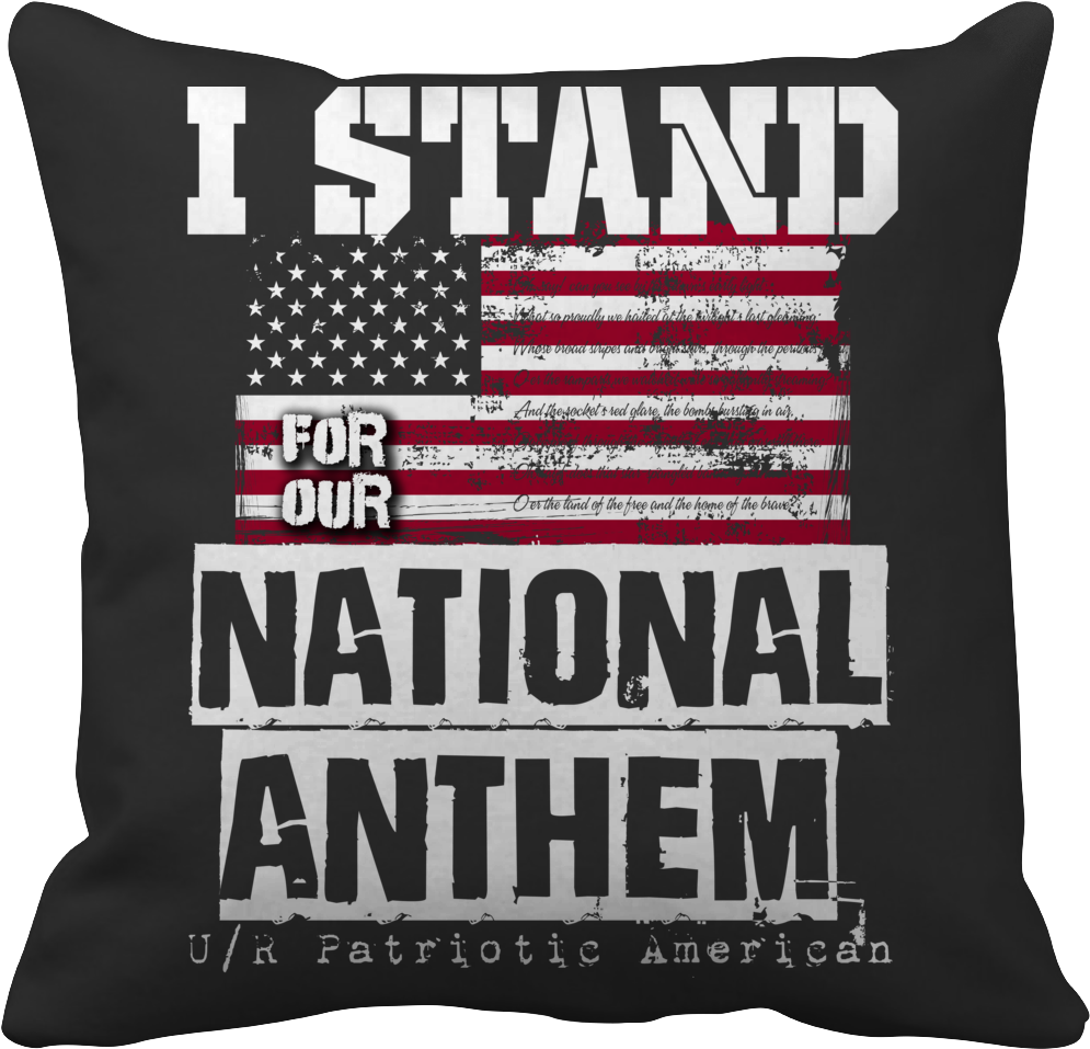 Patriotic Cushion National Anthem Support PNG