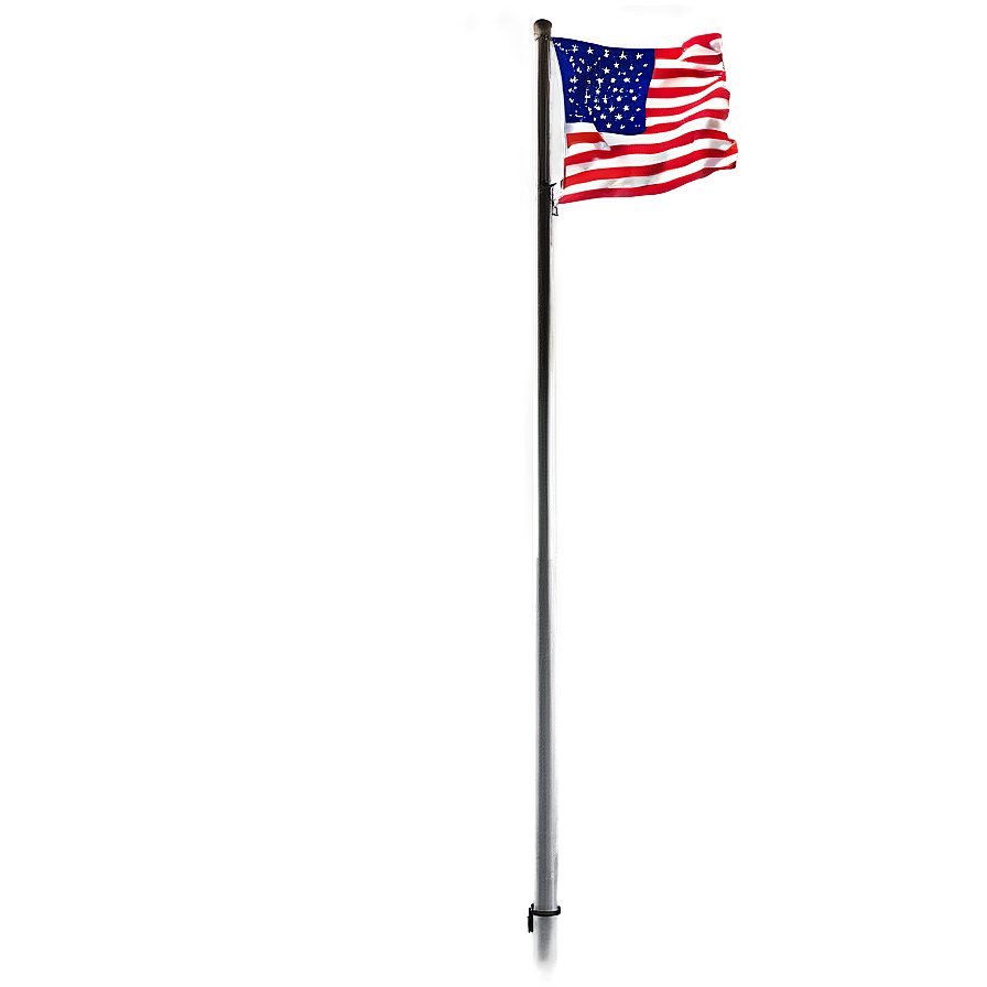 Patriotic Display American Flag Pole Png Wfd13 PNG